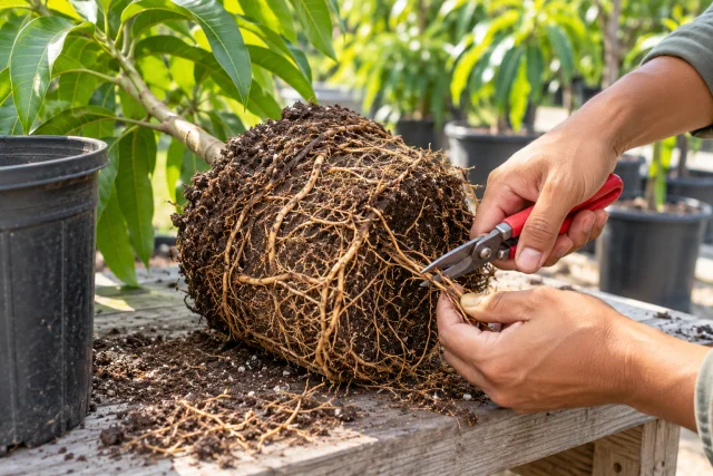 Root Pruning (generated editorial illustration)